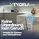 VEYOFLY Indoor Fliegenfalle – Steckdosen-Fliegenfalle für Fruchtfliegen und Stubenfliegen – Geruchlos und sauber (1 Gerät + 3 Klebefallen)