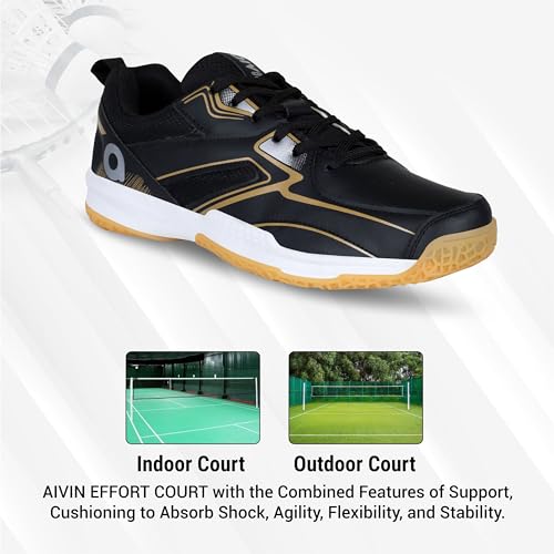 Image of Aivin Effort Badminton Shoes for Men | Non Marking Shoes | Lightweight