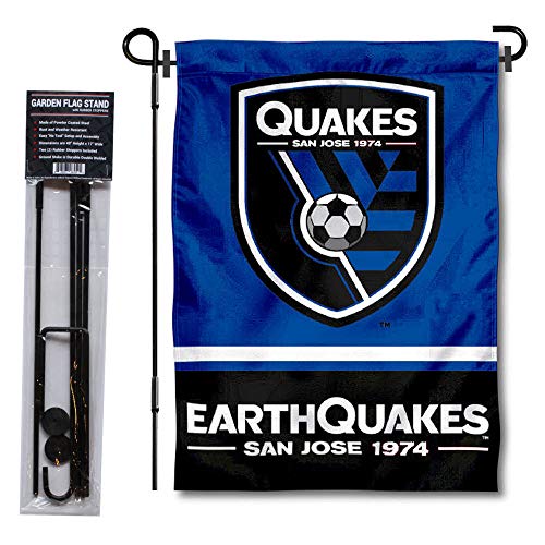 San Jose Earthquakes Garden Flag fixations incluses pour afficher votre club