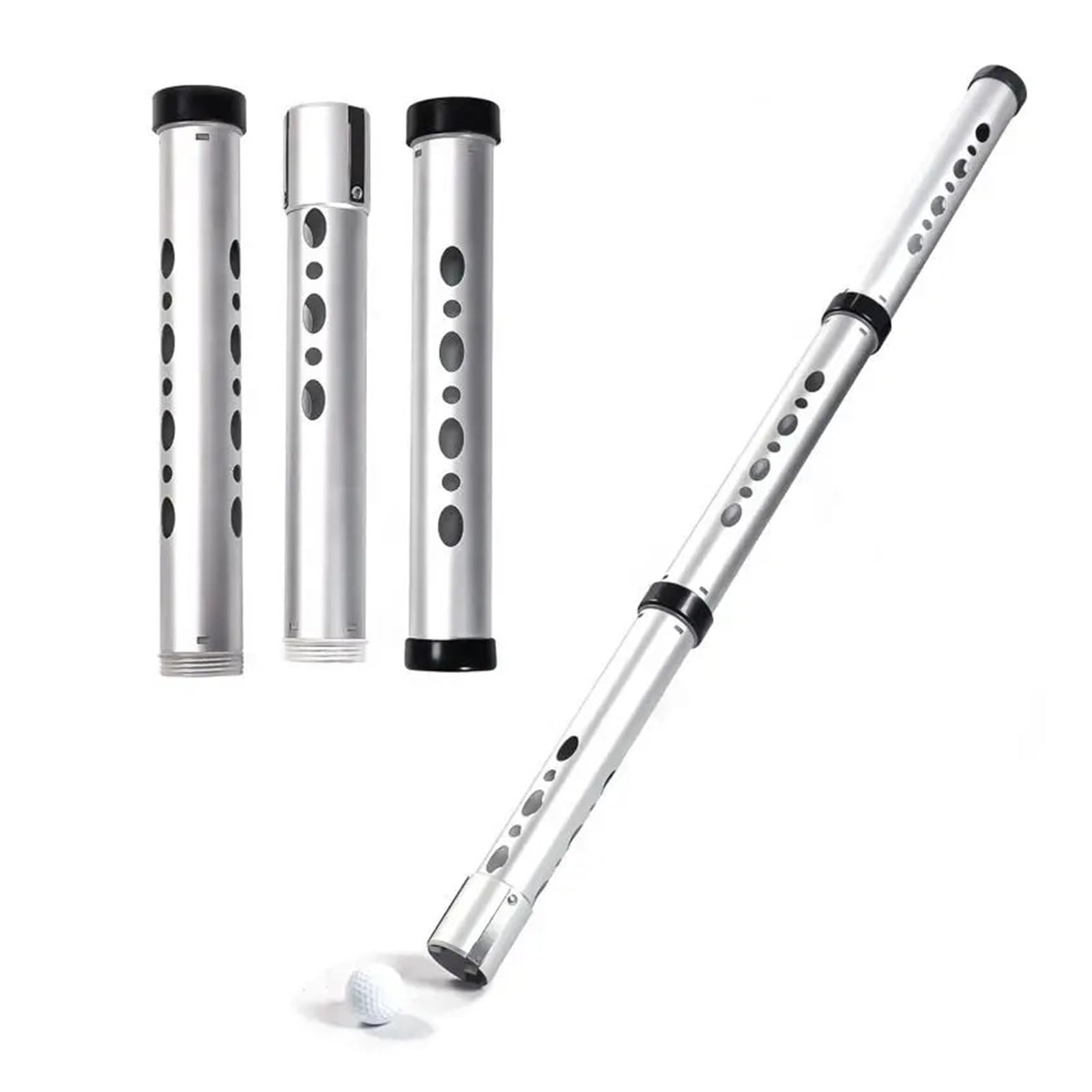 Recogedor de Pelotas de Golf retráctil portátil, recogedor de Bolas de aleación de Aluminio, Tubo Superior for 20 Bolas