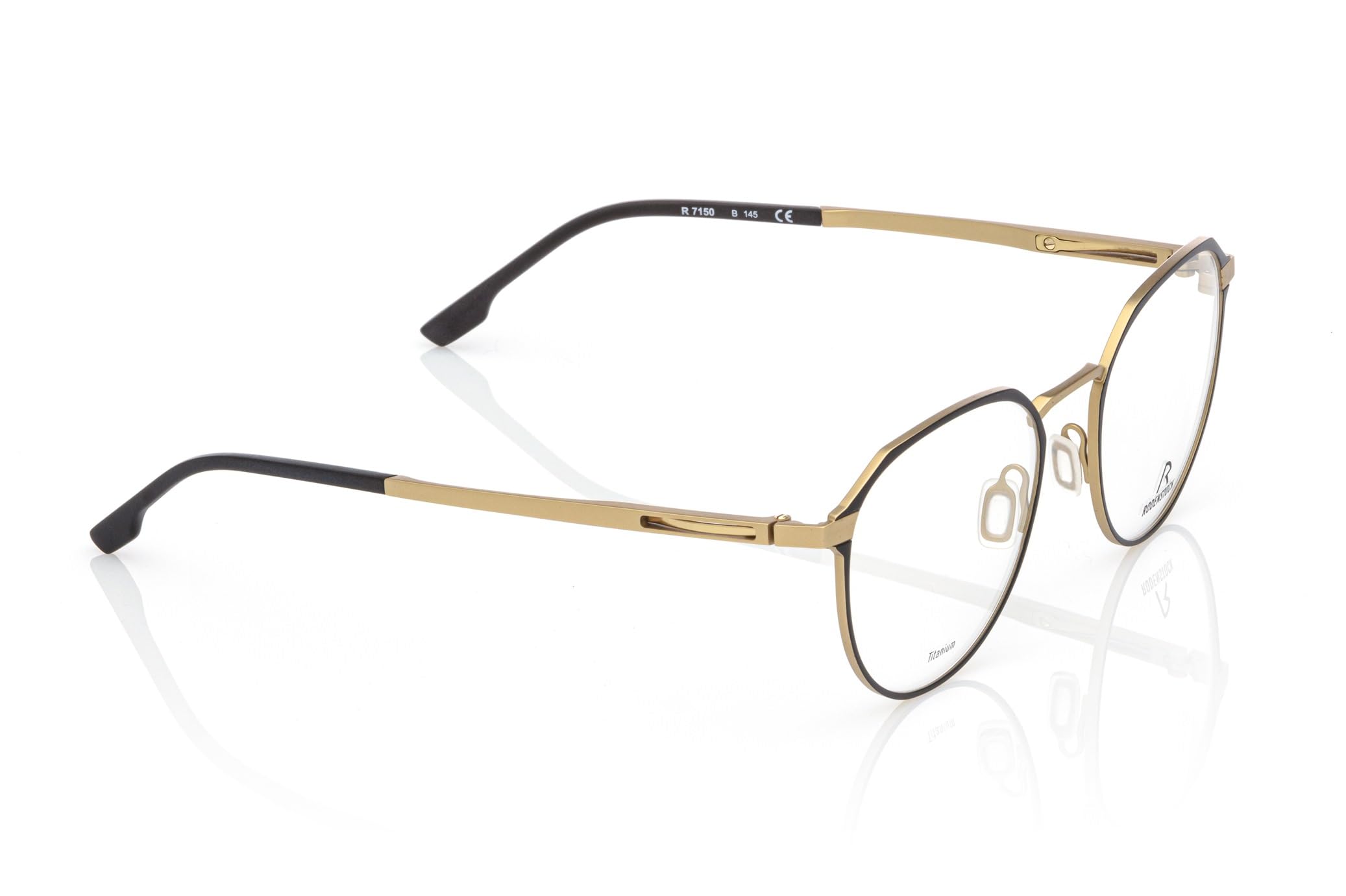 Rodenstock R7150 Rama okularów B000 black, gold 53/20/145 Mężczyzna