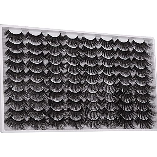 Lashes 25mm Faux Mink Fluffy Eyelashes HeyAlice 40 Pairs 8 Styles Dramatic Eye Lashes Bulk 6D Volume Thick Long Reusable Fake Eyelashes Wholesale
