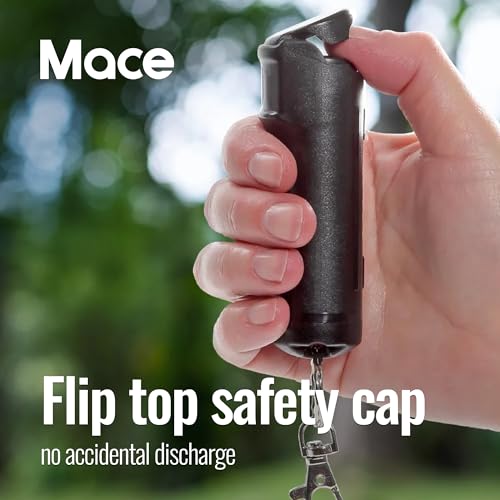 Mace Pepper Spray - Hard Case Model, 12g, 12 Feet Range, Max Strength 10% OC Formula, Long Lasting UV Dye, Flip Top Safety Cap, Self Defense Pepper Spray Keychain for Women & Men - Image 4