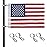 Universal Boat Flag Marine 12x18 with 4 Boat Flag Pole Kits USA Flag with 50 Embroidered Stars
