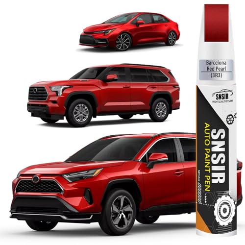Image of Car Touch up Paint(3R3 Barcelona Red Pearl) Compatible with Toyota, Car Paint Pen Scratch Repair Two-In-One Touch Up Paint, Premium Car Scratch Remover for Deep Scratches