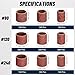 1200Pcs Sanding Drums Kit – 80/120/240 Grit Sanding Bands with 48 Drum Mandrels, 2 Self-Tightening Drill Chucks & 1 Wrench – Tool Accessories Sanding Drum Bits for Rotary Tool