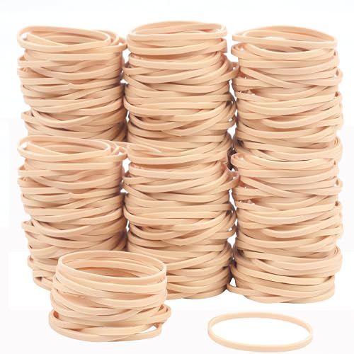 AMUU Rubber Bands Beige Size #33 200Pcs For Office home Supply File Folder Strong Elastic image 1