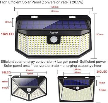 Aootek Solar Lights Outdoor 182 Leds 2500lm Solar Motion Sensor Lights Ip65 Waterpro Of With Wide Anglefor Patio Garden Garage Yard Front Door 2pack Buy Online At Best Price In Uae Ae Aootek Solar Lights Outdoor 182 Leds 2500lm Solar Motion Sensor Lights Ip65 Waterpro Of With Wide Anglefor Patio Garden Garage Yard Front Door 2pack Buy Online At Best Price In Uae Ae