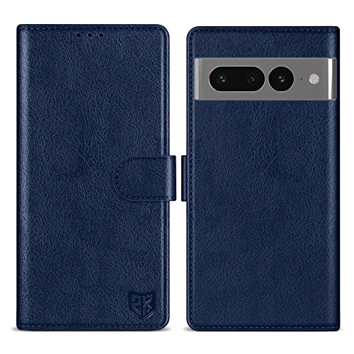 Image of ZZXX for Google Pixel 7 Pro Wallet Case Magnetic Closure 6.7 inch,Blue