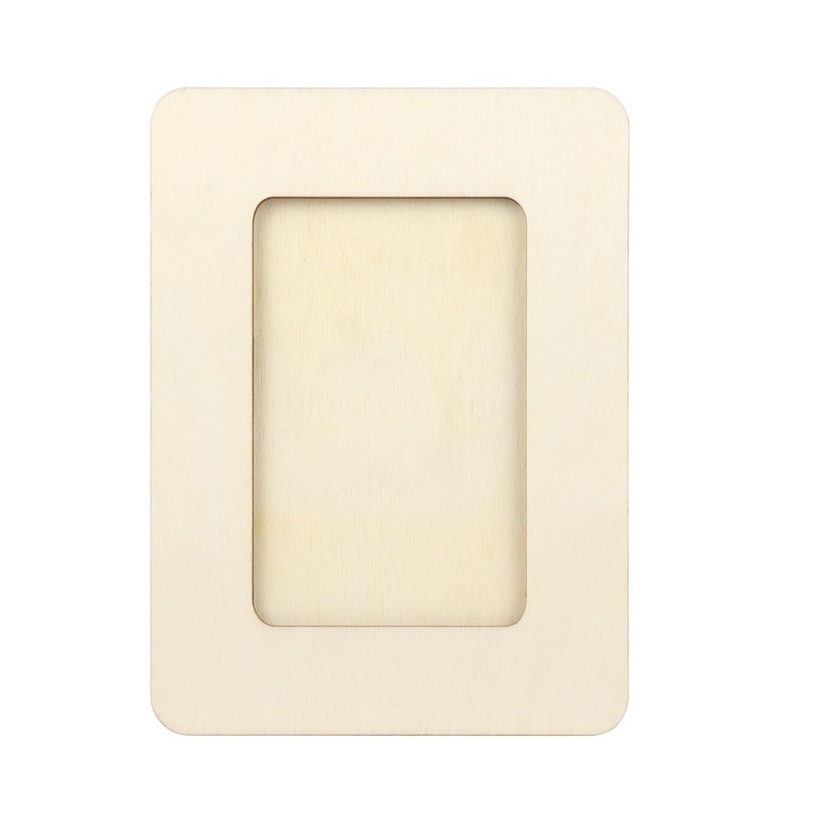 Wooden Picture Frames 12Pcs Unfinished Wooden Photo Frames Craft Set Paintable Picture Frame For DIY Projects School Crafts Home Decoration