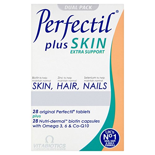 4 Units (Bulk Pack) Vitabiotics Perfectil Plus Skin Extra Support Dual Pack 56 Tablets/Capsules