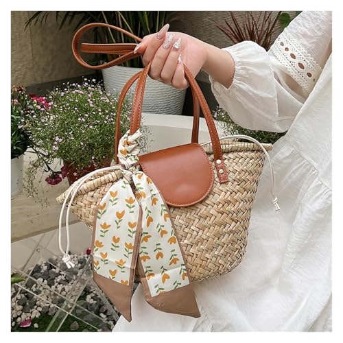 Women Straw Woven Handbag Summer Beach Casual Large Capacity Tote Fashion Ladies Shoulder Bag For Vacation4