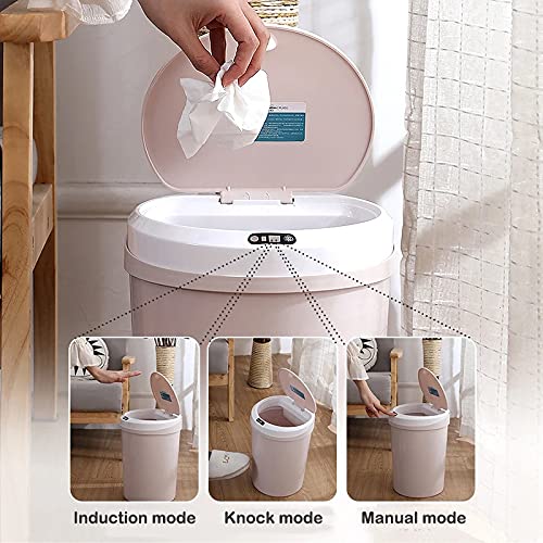 Smart Sensor Prullenbak Huishoudelijke Mute Automatische Kick Open deksel met sensor geschikt voor huishoudelijke keuken… - Image 5