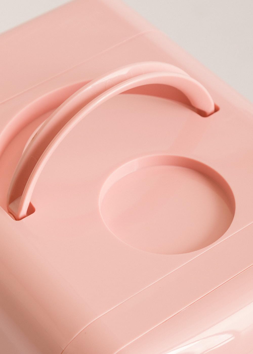 CREATE / FRIDGE MINI BOX/Mini frigorífico para cosméticos rosa pastel/Diseño retro, función frío y calor, capacidad de 4L, fácil de transportar, 48W