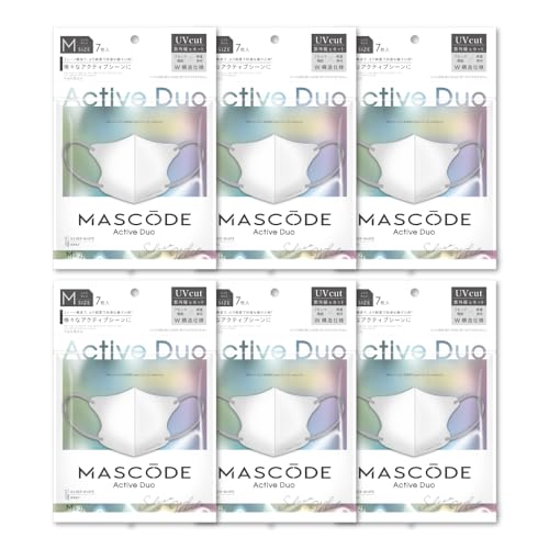 [MASCODE] y }XR[h Xz⊴ sDz ⊴}XN  UVJbg  傫TCY ̃}XN }XN sDz}XN 3D}XN Active Duo ANeBufI V[Y (6, M/Vo[zCg×O[R)