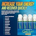 O2 Blast - Pure Oxygen Supplement - Filled with 99.99% Pure Oxygen to Support Fast Recovery, Increase Stamina & Enhance Focus for High Altitude and Action Sports, 4L Portable Can Flip-Top Cap, 12-Pack - Image 3
