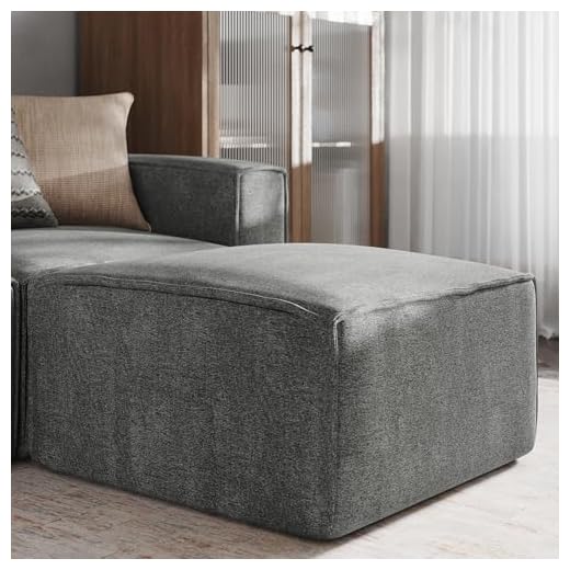 EMMA + OLIVER Modular Ottoman Footrest