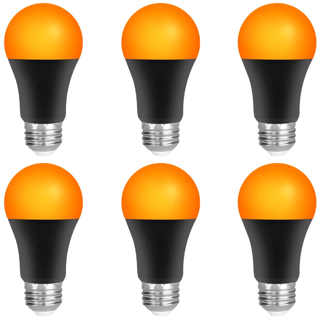 enwant 8W Amber Light Bulbs 1800K, Warm Light A19 Light Bulbs 50W