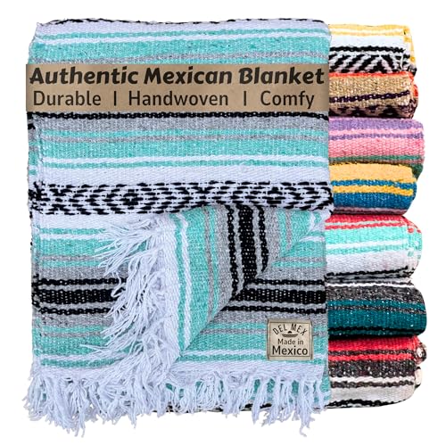 Del Mex - Manta clásica mexicana de lujo estilo vintage