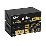 CKL HDMI KVM 2 Port 4K 30Hz Dual Monitor Extended Display (CKL-922HUA)