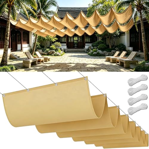 Voile d'ombrage anti-UV 98% rétractable et résistant aux déchirures - 2