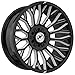 XF Offroad XF-237 Gloss Black+Milled Logo - 20x10-5x127 Bolt Pattern, 12mm Offset