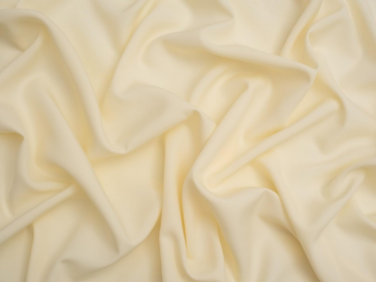 Minerva Soft Touch Polyester Crepe Dress Fabric Heavy Cream - per metre
