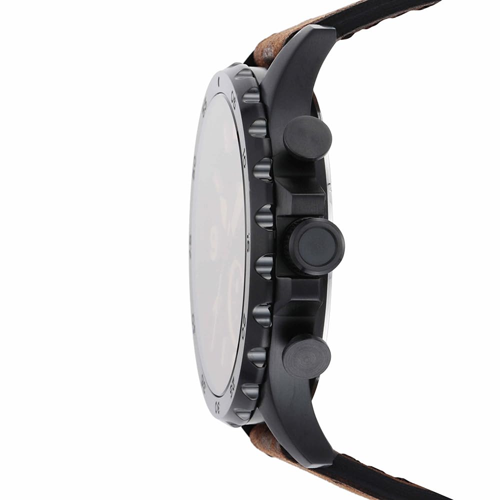 Fossil Cinturones de Piel con Hebilla marrón para Hombre