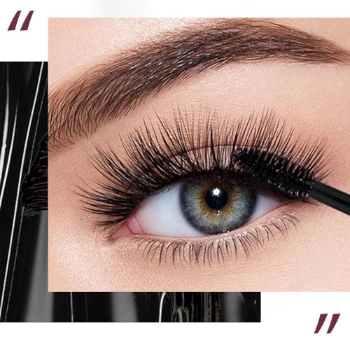 QICIY 2 Packs Qiciy 7d Colossal Mascara, 0.35 oz, Black Long-Lasting & Buildable Volume, Natural Length, Exquisitely Full Lashes, Smudge-Proof, Thickening Eye Makeup for Defined Curl (2Pcs)