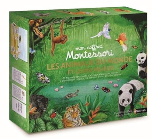 Coffret Montessori : les animaux du monde et leurs milieux - Dès 4 ans