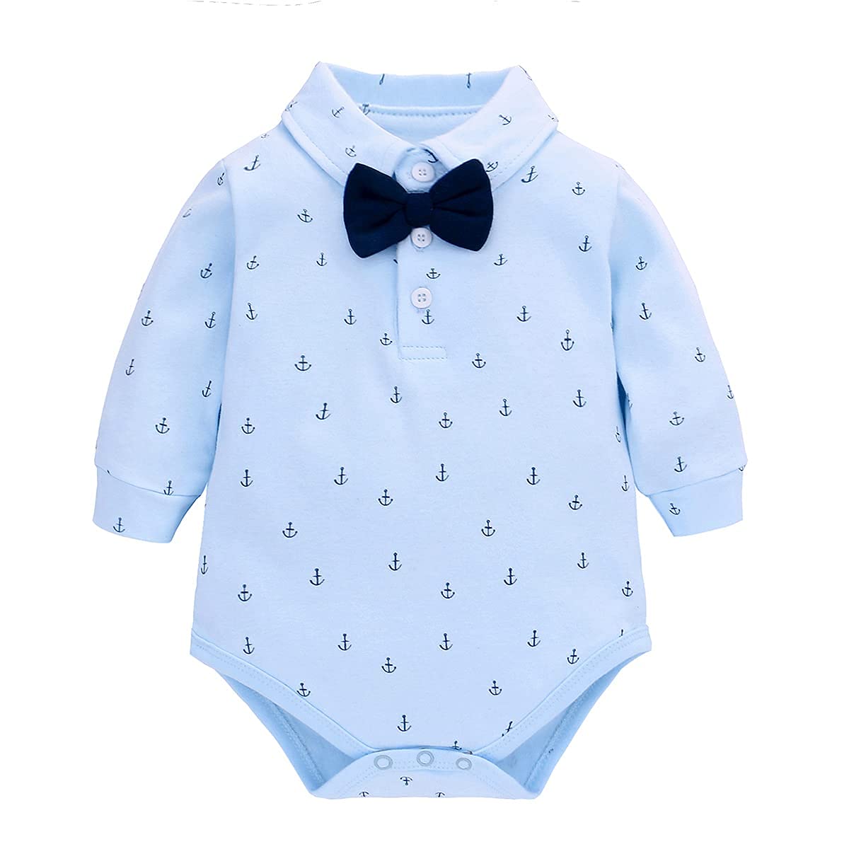 famuka Trajes de Bebé Chaquetas de Bebé Niño Bautizo Conjunto de Ropa de Bebé Boda Esmóquines (24 Meses, Azul)