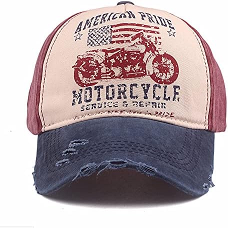 Elwow Men's Distressed Baseball Cap Retro Trucker Hat Outdoor Sports Sun Hat - Image 2