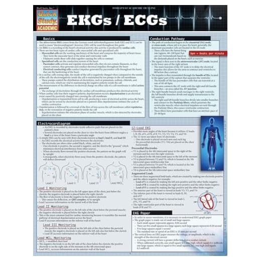 Ekgs / Ecgs (Quick Study Academic)