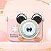 Kids Camera,Toy Camera for Kids Aged 3 4 5 6 7 8 9 10 11 12,Kids Camera 2 Inches Screen HD Front Rear Lens Video Recording Photo Camera Toy Cartoon Mini Toddler Digital Camera Blue(Pink)