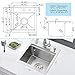 15 Inch Bar Sink Drop In Workstation-VASOYO 15x15 Small Kitchen Sink Drop In Topmount 16 Gauge Stainless Steel Bar Prep Sinks Outdoor Rv Kitchen Sinks Single Bowl Island Basin with Cutting Board