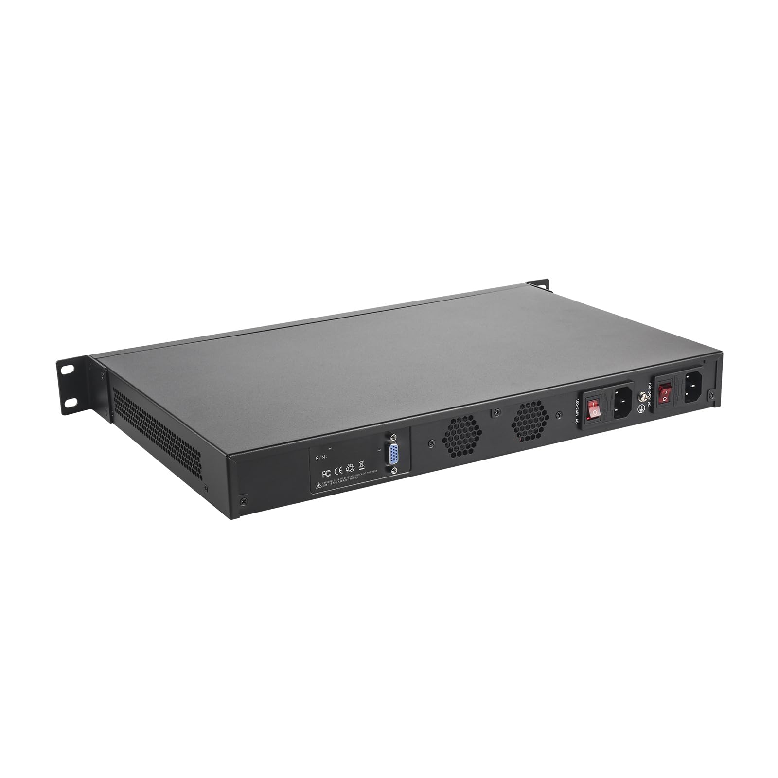 1U Firewall Hardware Appliance with Redundancy Power Supply, Mikrotik, PFSense, OPNsense, VPN, Router PC, I7 4700MQ, RS11, 6 x 2.5GbE, SIM Slot, Dual Power, 16G RAM, 512G SSD