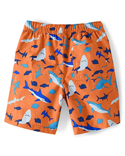 Gymboree,And Toddler Swim Trunks,Orange Shark,5T #TOP2