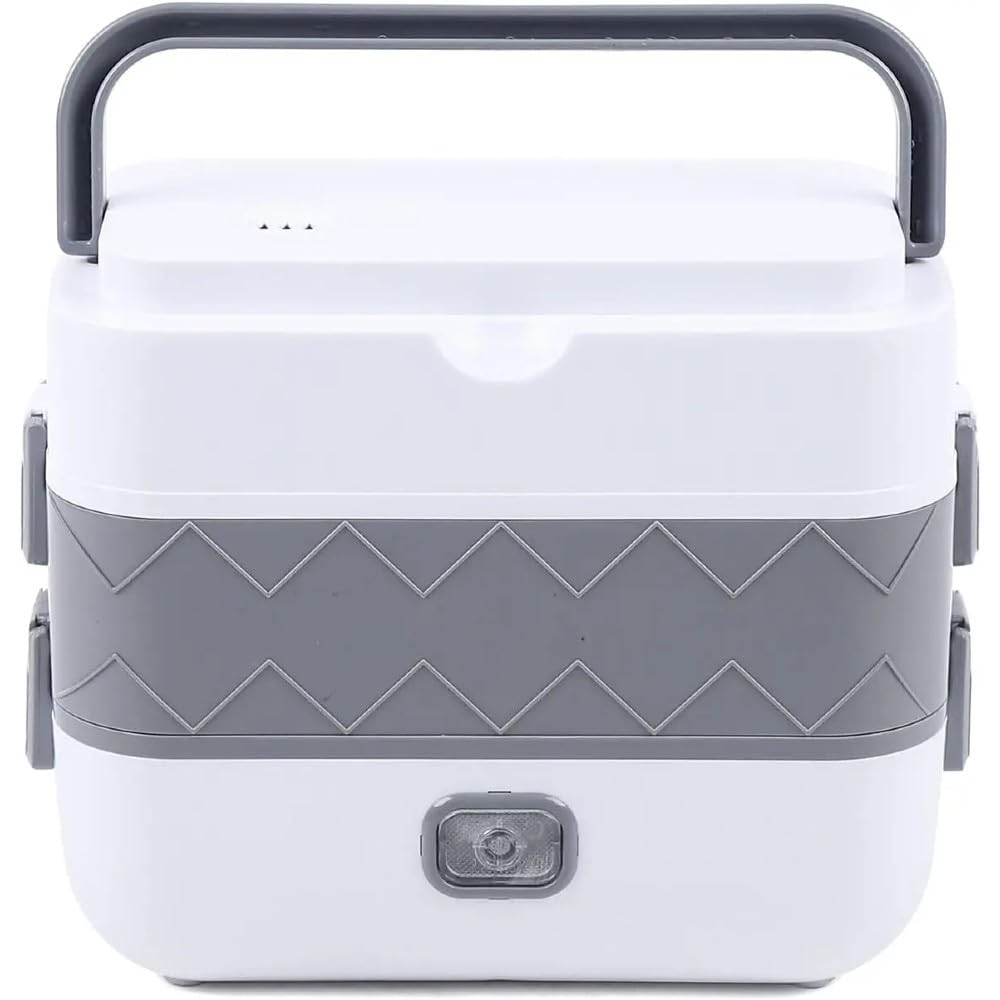 GLDFW 2 Layer 2L Electric Lunch Box Portable Self Cooking Heating Bento Lunch Box Multifunctional Mini Food Storage Warmer Container