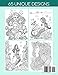 Coloring Book For Girls: 65 Unicorn And Mermaid Designs For Relaxation And Creativity, For Girls, Kids And Adults (Adult Coloring Books by BRH OU)