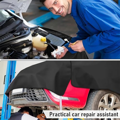 Protège-garde-boue auto set de 3 tapis microfibre et similicuir pour garage