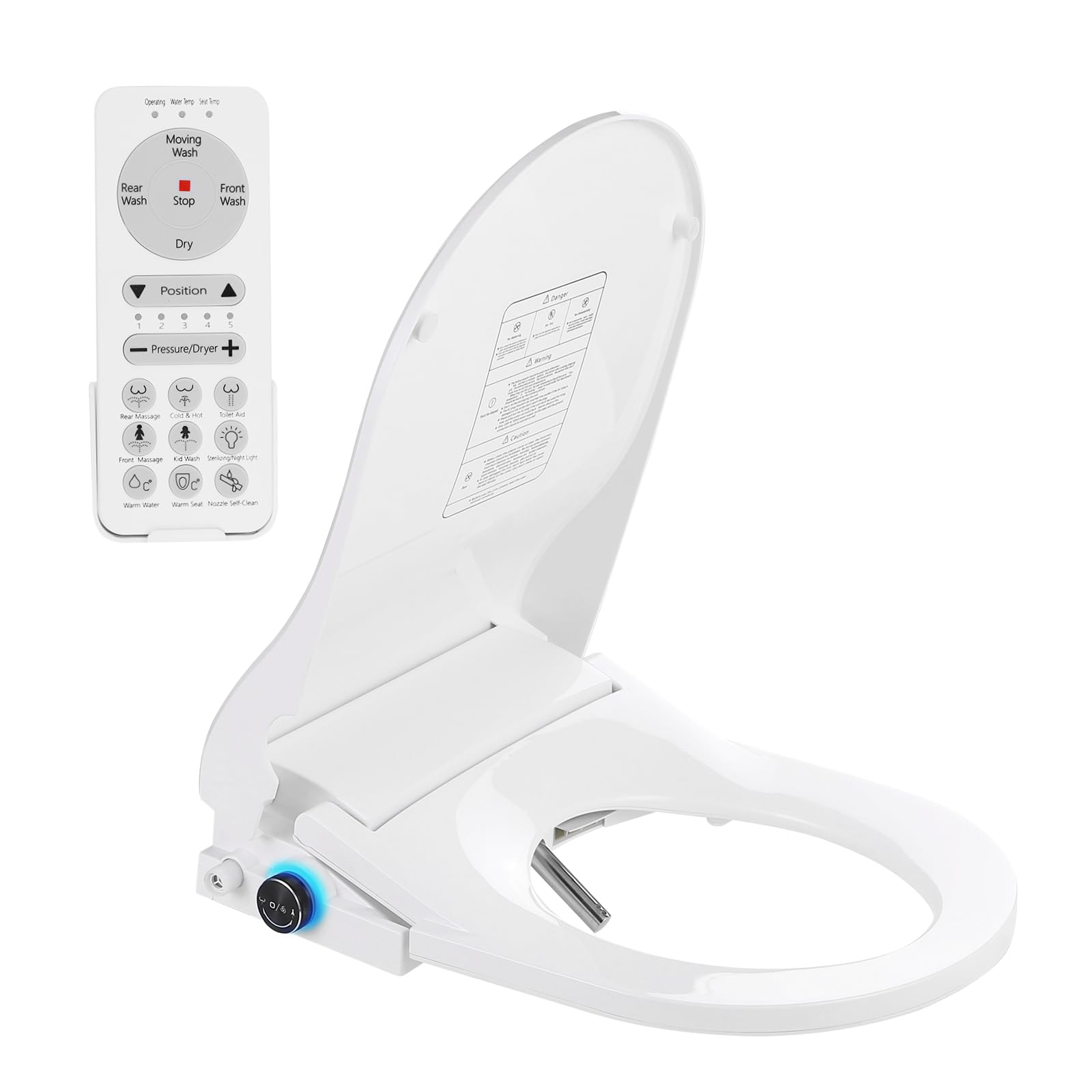 Photo 1 of Simenr Elongated Electric Bidet Toilet Seat