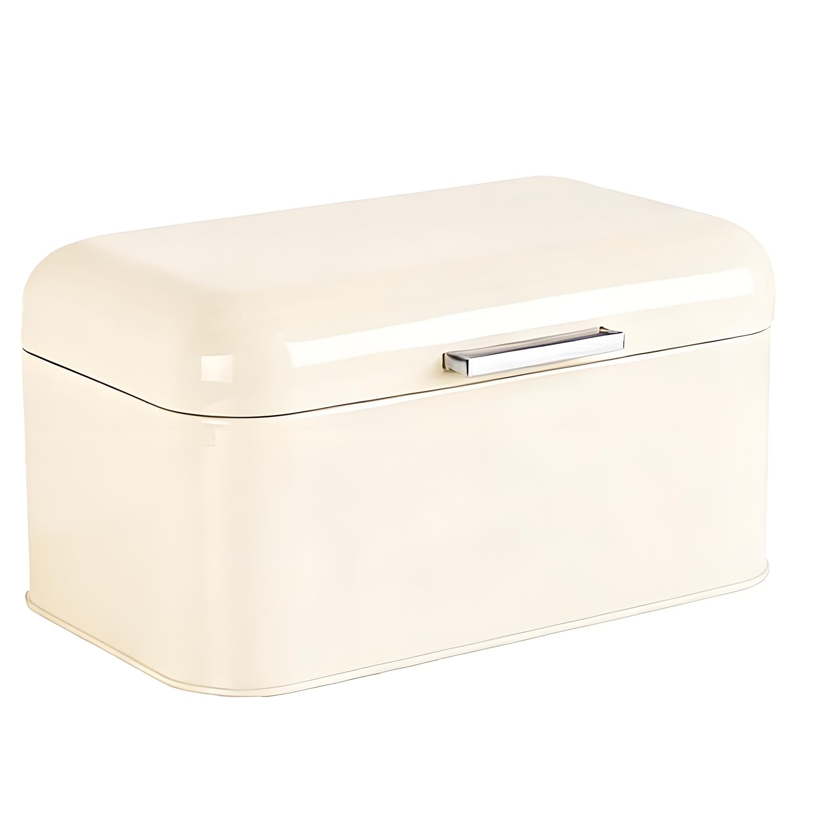 Snorvixre Iron Bread Bin with Lid Large Capacity Food Storage Container for Countertop Kitchen Accessories Metal Bread Storage
