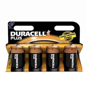 Duracell Plus MN1300 Alkaline D-batterijen
