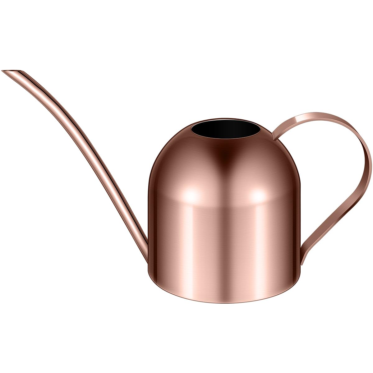Yardwe Bronze Stainless Steel Watering Can For Indoor Plants With Long Spout Small Watering Pot For Succulents Houseplants Office Use, 1000Ml