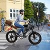JANSNO X70(SG) Adult E-Bike with 90 Nm Motor, 120 miles of range,48V/34Ah Newly Upgraded Dual Battery, 20’ x 4.0 All Terrain Wide Tyre E-Bike with Unlockable Multiple Performance Modes,CE Certified #5