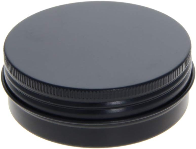 Heyiarbeit 20pcs 2 oz Round Aluminum Cans Tin Can Screw Top Metal Lid Containers for Lip Balm, Crafts, Candles, Candies, 60ml