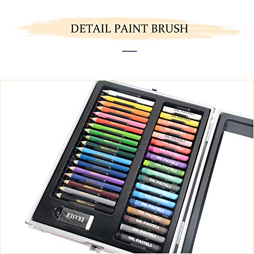 image for KIDDYCOLOR 135Pcs Painting Drawing Art Set for Kids with Sketchpad Alu