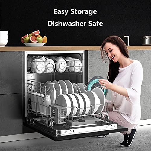 Vech Collapsible Colander 3 Sets Silicone Collapsible Strainer Colander Bowls For Washing Fruit Food And Vegetable Washer Kitchen Folding Strainers 3 Quart To 5 Quart Bpa Free Dishwasher Safe (Green) #TOP6