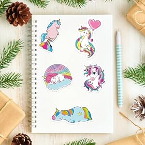 Unicorns-Stickers-100-Pcs-Waterproof-Vinyl-Stickers-for-Water-Bottles-Stickers-Pack-for-Kids-Cute-Stickers-for-School-Students-Laptop-Kids-Friendly