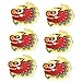 6Pcs Chinese Lunar New Year Red Envelopes Red Packets Gifts Present Hong Bao Dragon Red Envelopes for Spring Festival Wedding, Gold Red Green